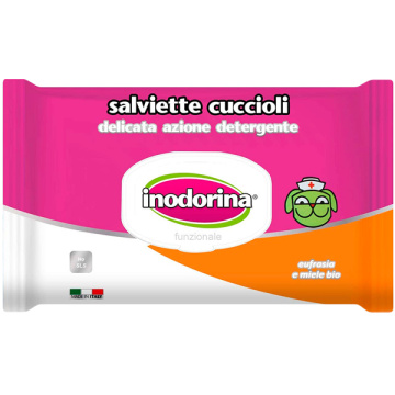 Салфетки для щенков Inodorina - Salviette Cuccioli, 40 шт
