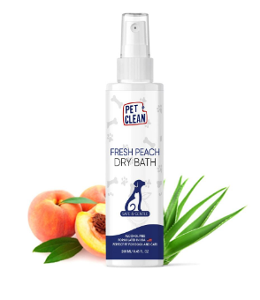 Сухий шампунь Pet Clean DRY BATH-FRESH PEACH для домашніх тварин з ароматом персику