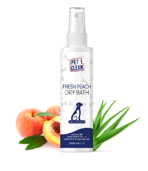 Сухой шампунь Pet Clean DRY BATH-FRESH PEACH для животных с ароматом персика 
