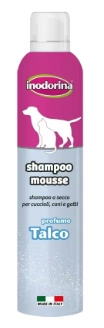 Шампунь-мусс Inodorina Shampoo Mousse Talco для собак и кошек всех пород с тальком