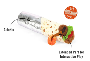 Игрушка с кошачьей мятой бурито с креветкой Pet Play - Shrimp purrito