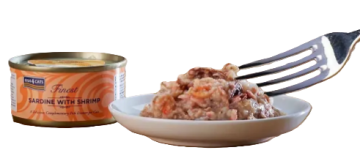 Натуральный влажный корм для кошек Fish4Cats Finest Сардина с креветкой 