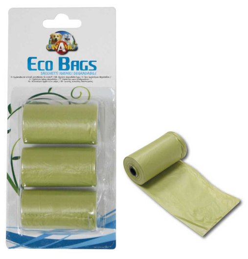 Биоразлагаемые пакеты Eco Dog Bag CROCI для собачьих фекалий