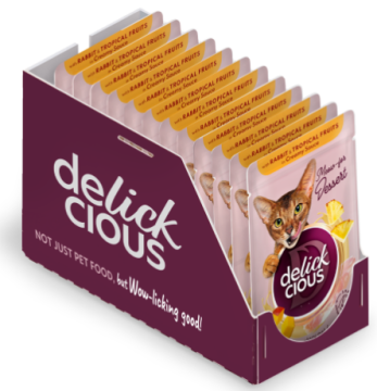 Delickcious Пластівці з кроликом та тропічними фруктами у вершковому соусі