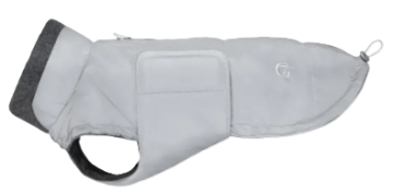 Рефлективная утепленная куртка для такс и похожих пород собак Cloud7 Brooklyn Dachshound Серый