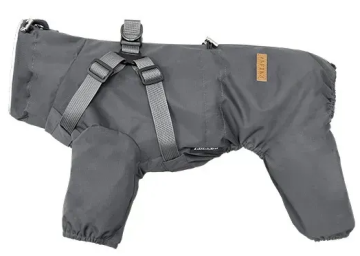 Светоотражающий дождевик-комбинезон для собак Derby R61 Grey Reflective