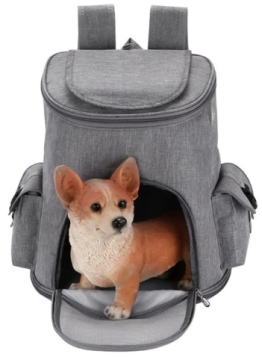 Рюкзак-переноска для котів і собак малих порід Derby BP Grey