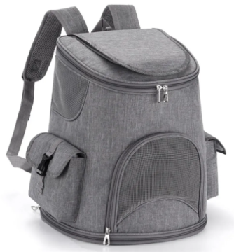 Рюкзак-переноска для котів і собак малих порід Derby BP Grey
