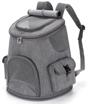 Рюкзак-переноска для котів і собак малих порід Derby BP Grey
