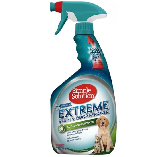 Simple Solution Stain & Odor Remover Spring Breeze Scent Надпотужний засіб з ароматом весняної свіжості для нейтралізації запахів та плям
