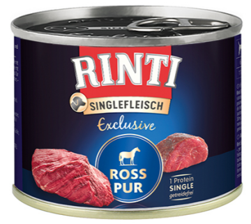Rinti Singlefleisch Exclusive Ross Pur РИНТИ КОНИНА МОНОПРОТЕИН, беззерновой полнорационный натуральный влажный корм для собак