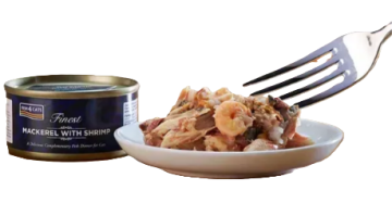 Натуральный влажный корм для кошек Fish4Cats Finest Скумбрия с креветками