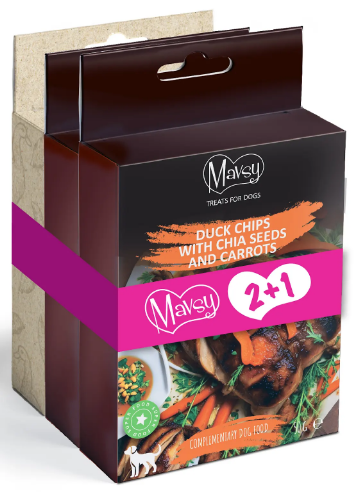 Сет вкусностей №18 для собак Mavsy Freeze dried+ Refined jerky, 2+1