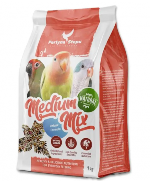 Перлина Степу MEDIUM MIX - зерносуміш для середніх папуг