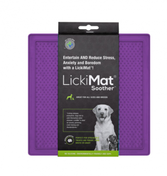Licki Mat Soother purple Каучуковий килимок для повільного харчування для собак