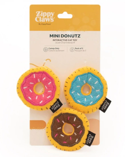 Игрушка ZippyPaws для котиков Мини Пиццы ZippyClaws Mini Donutz