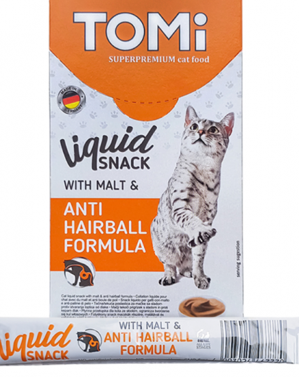 TOMi Liquid Snack Malt & Hairball для виведення шерсті з солодом