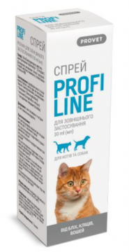 Спрей ProVet Profiline для котів та собак (інсектоакарицид)