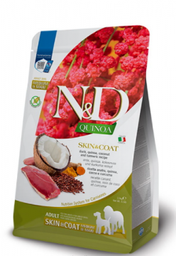 Farmina N&D Grain Free Quinoa Skin&Coat Adult Medium & Maxi при пищевой аллергии