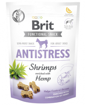 Функціональні ласощі для собак Brit Care Functional Snack Antistress Shrimps з креветками