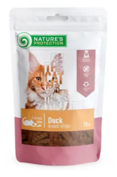 Nature's Protection Snacks For Cats Duck Breast Strips  з качкою