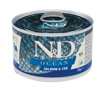 Farmina N&D Grain OCEAN SALMON & COD ADULT MINI для собак мелких пород с лососем и треской