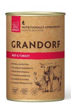 Grandorf Dog Beef & Turkey Adult