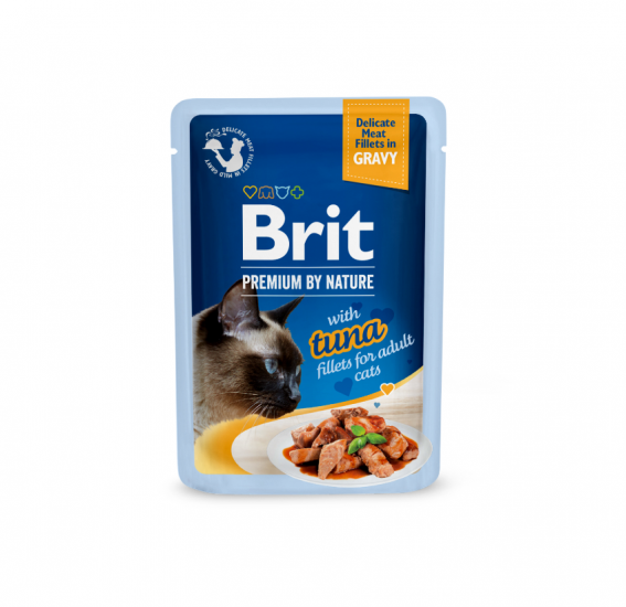 Brit Premium Филе тунца в соусе для кошек