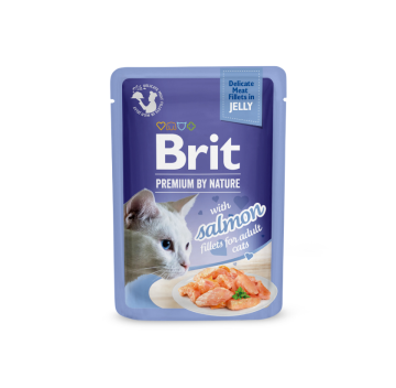 Brit Premium Филе лосося в желе для кошек