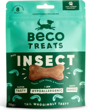 Beco Pets Печенье для собак насекомые с яблоком и семенами чиа