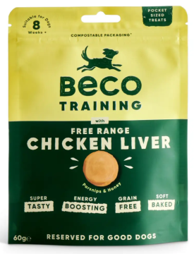 Beco Pets Печенье для собак куриная печень с пастернаком и медом