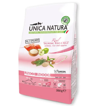 Gheda Unica Natura Indoor Salmon, Rice and Apples з лососем, рисом та яблуками