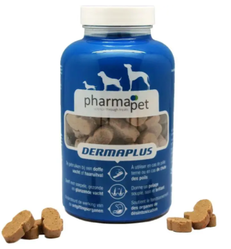 Пищевая добавка для собак Pharma Pet Dermaplus при выпадении или тусклости шерсти