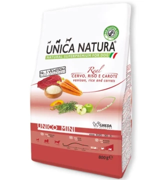 Gheda Unica Natura Unico Mini - Deer, rice and carrots з олениною, рисом та морквою
