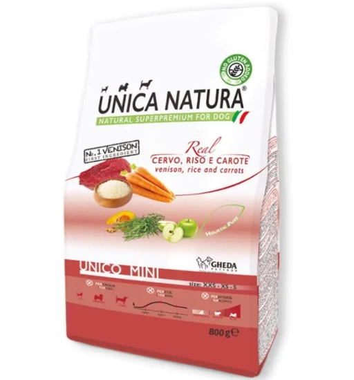 Gheda Unica Natura Unico Mini - Deer, rice and carrots з олениною, рисом та морквою