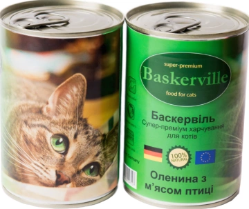 Baskerville Cat Оленина з м'ясом курки