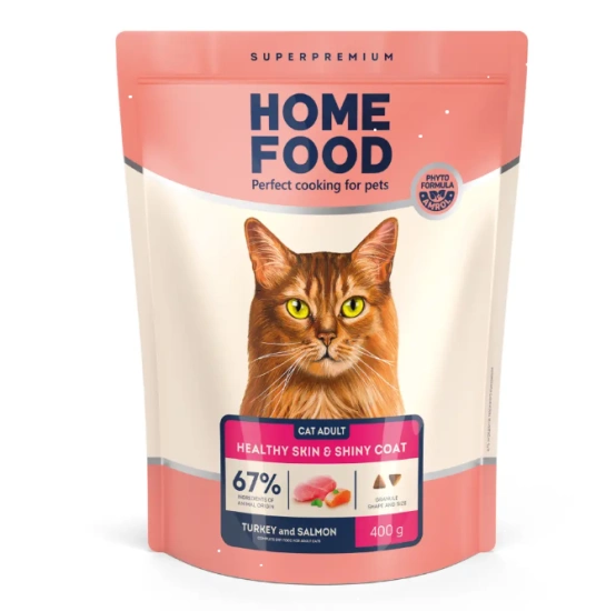 Сухой корм для кошек Home Food Healthy skin and shiny coat
