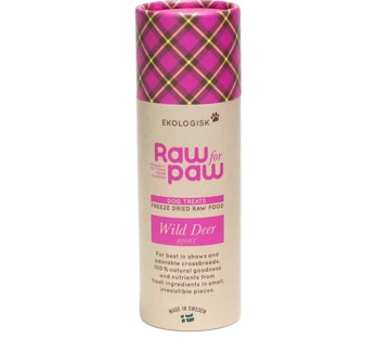 Сублімовані Ласощі для собак Raw for Paw з Дикого Оленя Freeze-Dried Wild Deer