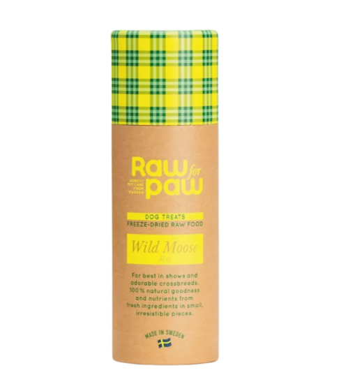Сублімовані Ласощі для собак Raw for Paw з Американського Дикого Лося Wild Moose Freeze-Dried