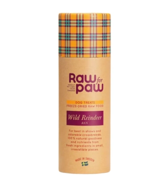 Сублімовані Ласощі для собак Raw for Paw з Дикого Північного Оленя Wild Reindeer Freeze-Dried