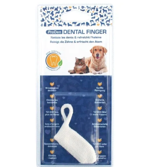 Напальничок для чистки зубів для собак та кішок Dental Finger ProDen PlaqueOff