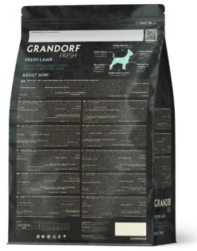 Grandorf FRESH LAMB & SWEET POTATO ADULT DOG MINI - сухой корм для взрослых собак малых пород с ягненком и бататом