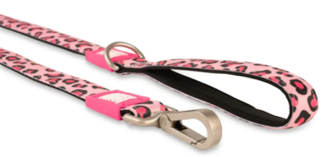 Поводок короткий для собак Max & Molly Short Leash Leopard Pink з леопардовим принтом