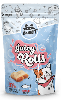 Mr. Bandit Сочные роллы с лососем для кошек