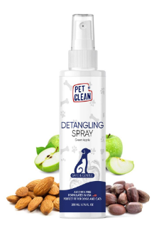 Спрей Pet Clean DETANGLING SPRAY для распутывания колтунов у животных кондиционирует и делает гладкой шерсть