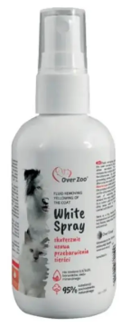 Спрей Over Zoo White Spray для шерсти собак от пожелтевших пятен  