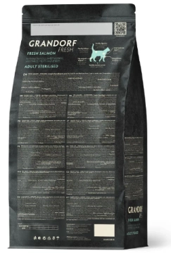 Grandorf FRESH SALMON & SWEET POTATO ADULT CAT STERILISED - Сухой корм для стерилизованных кошек лосось с бататом
