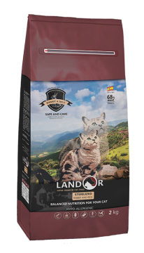 Landor Cat Sterilized & Light с кроликом и рисом