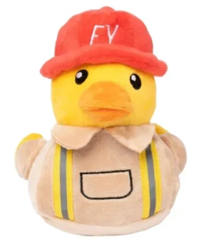Мягкая игрушка для собак FuzzYard Утка-пожарник