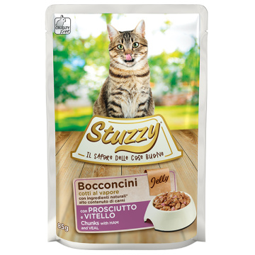 Stuzzy Cat Ham and Veal Шинка Телятина в желе консерви для котів